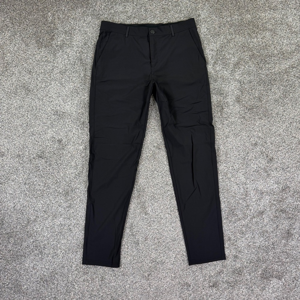 UNRL Golf Elite Pants Mens Large 34-36 Tall Inseam Black Tapered Athletic Chino